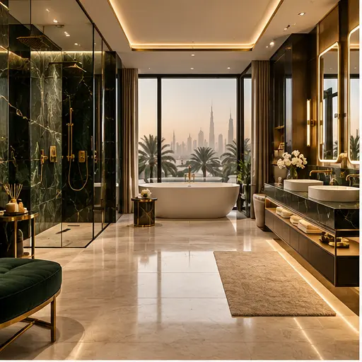 Master bathroom renovation in the UAE — view 1