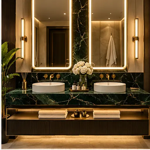 Master bathroom renovation in the UAE — view 3